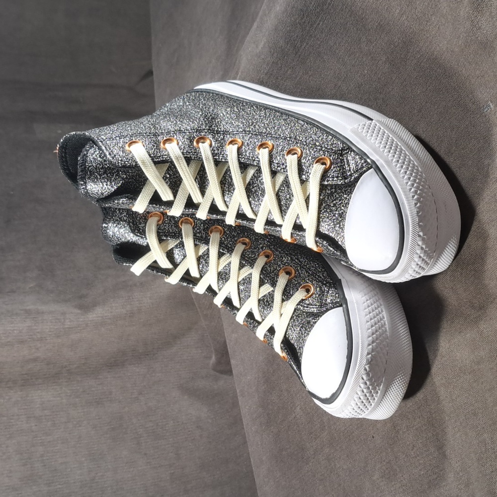 Converse Chuck Taylor All Star Lift Hi Black Copper Platform Sneakers VG US 6